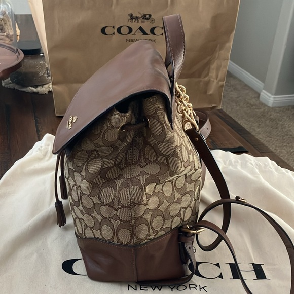 Brown Coach Backpack - Picture 2 of 7